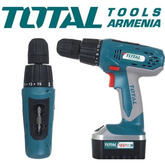 Cordless Drill - Screwdriver / 12V / 1.2A / 10Nm Cordless Drill - Screwdriver / 12V / 1.2A / 10Nm