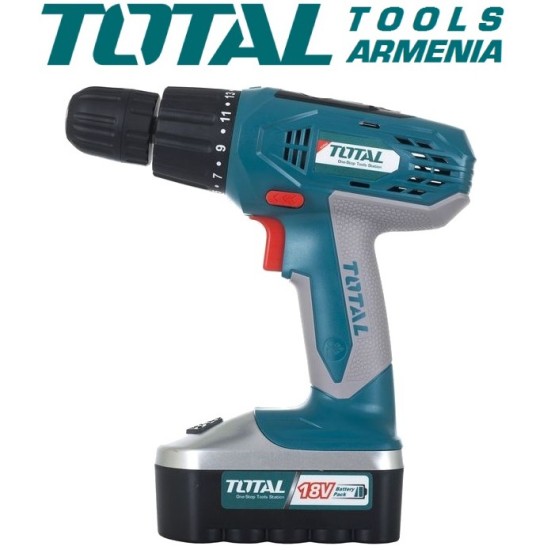 Cordless Drill - Screwdriver / 18V / 1.2A / 16Nm Cordless Drill - Screwdriver / 18V / 1.2A / 16Nm