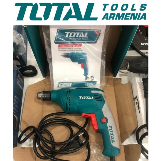 Electric Drill / 450 W / 0–4300 rpm Electric Drill / 450 W / 0–4300 rpm
