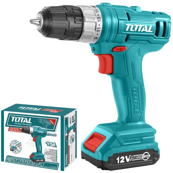 Cordless Drill - Screwdriver 12V/1.5A/ 20Nm Cordless Drill - Screwdriver 12V/1.5A/ 20Nm