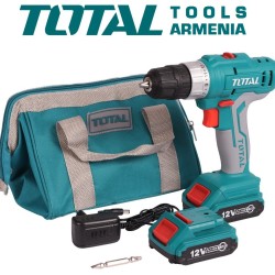 Cordless Drill- Screwdriver 12V, 1.5 A * h, 25 Nm +1 battery