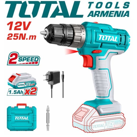 Screwdriver 12V / 1.5Ah / With 2 Batteries and Charger Screwdriver 12V / 1.5Ah / With 2 Batteries and Charger