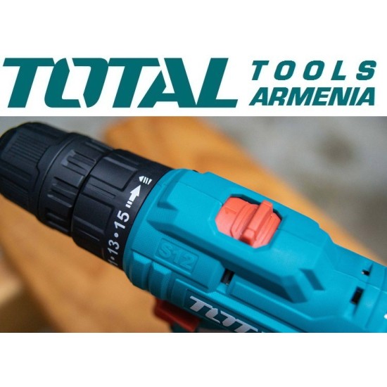 Cordless Drill - Screwdriver 12V/1.5 A/20 Nm + 2 battery Cordless Drill - Screwdriver 12V/1.5 A/20 Nm + 2 battery