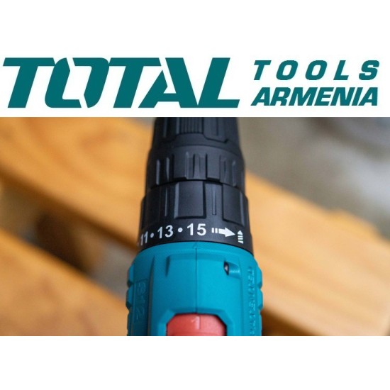 Cordless Drill - Screwdriver 12V/1.5 A/20 Nm + 2 battery Cordless Drill - Screwdriver 12V/1.5 A/20 Nm + 2 battery