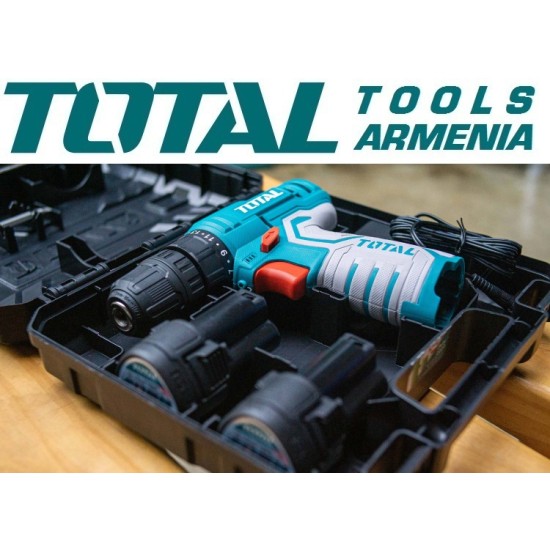 Cordless Drill - Screwdriver 12V/1.5 A/20 Nm + 2 battery Cordless Drill - Screwdriver 12V/1.5 A/20 Nm + 2 battery