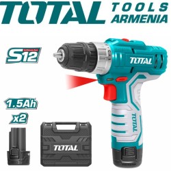 Cordless Drill - Screwdriver 12V/1.5 A/20 Nm + 2 battery