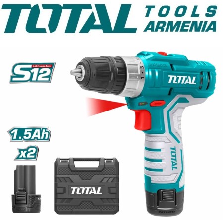 Դռել - պտուտակահան մարտկոցով 12 Վ/1,5 Ա/20 Նմ + 2 մարտկոց