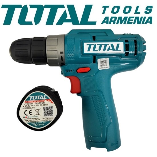 Cordless screwdriver 12V /20 Nm USB Type-C