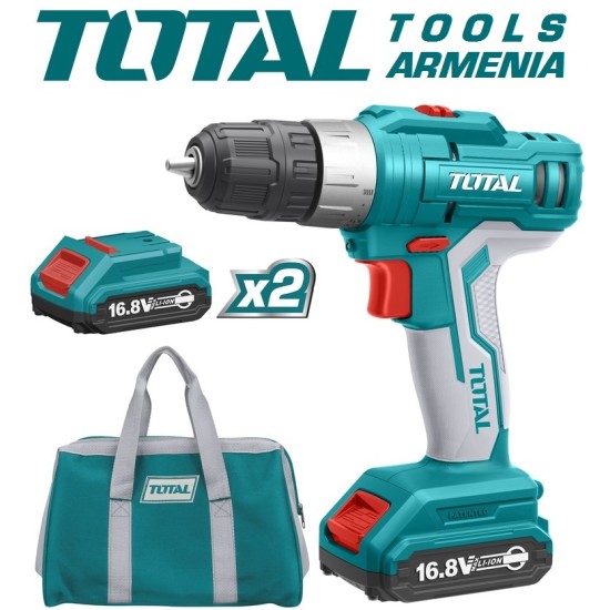 Cordless Drill - Screwdriver / 16.8V / 1.5A / 28Nm / +1 Battery Cordless Drill - Screwdriver / 16.8V / 1.5A / 28Nm / +1 Battery