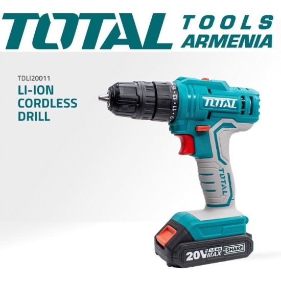 Cordless screwdriver 20V 1.5Ah