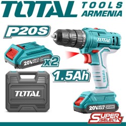 Cordless screwdriver 20V 1.5Ah