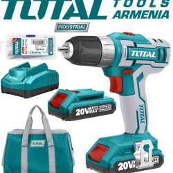 Cordless Drill - Screwdriver / 20V / 2A / 45Nm /+1 Battery / INDUSTRIAL