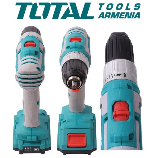 Cordless Drill - Screwdriver / 20V / 2A / 45Nm /+1 Battery / INDUSTRIAL Cordless Drill - Screwdriver / 20V / 2A / 45Nm /+1 Battery / INDUSTRIAL