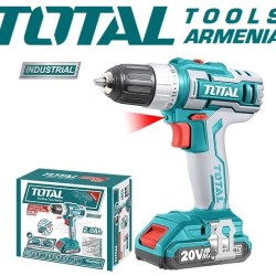 Cordless Drill - Screwdriver / 20V / 2A / 45Nm / INDUSTRIAL