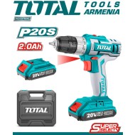 Cordless Drill - Screwdriver / 20V / 2A / 45Nm / + Battery