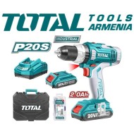 Cordless Drill - Screwdriver / 20V / 2A / 55Nm /+1 Battery / INDUSTRIAL