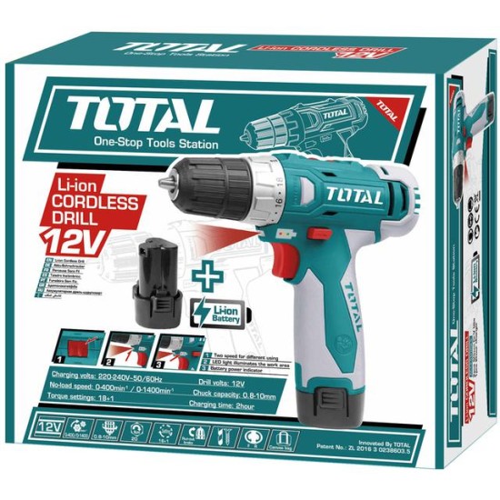 Cordless screwdriver 12V/1,5A/20Nm + 1 battery Cordless screwdriver 12V/1,5A/20Nm + 1 battery