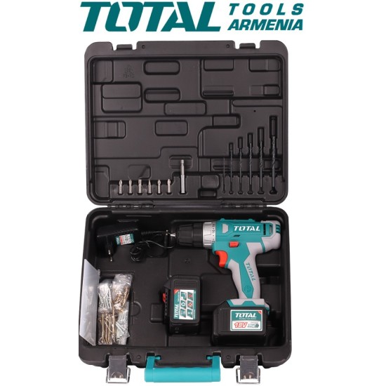 Cordless Drill - Screwdriver / 18V / 1.5A / 30Nm / +1 Battery Cordless Drill - Screwdriver / 18V / 1.5A / 30Nm / +1 Battery