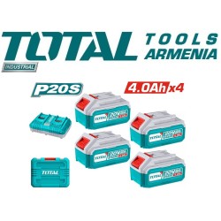 Lithium-ion battery and charger kit