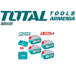 Lithium-ion battery and charger kit 20V
