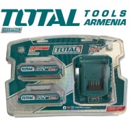 Lithium-ion battery and charger kit