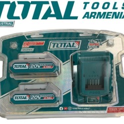 Lithium-ion battery and charger kit