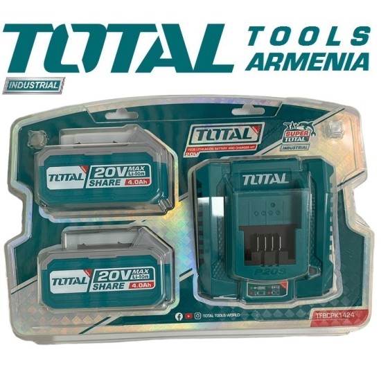 Lithium-ion battery and charger kit