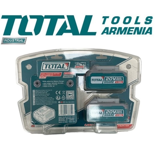 Lithium-ion battery and charger kit
