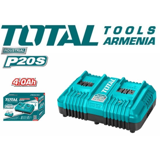 Dual Port Fast Intelligent Charger 20V Dual Port Fast Intelligent Charger 20V