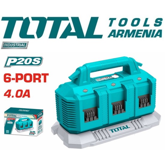 Charger 20V 4A for 6 batteries