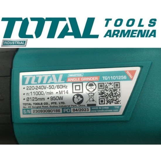 Angle grinder/950W/125mm/INDUSTRIAL