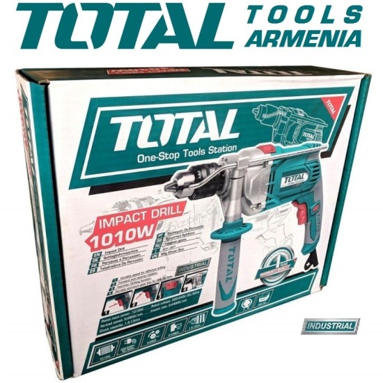 Electric Impact Drill / 1010 W / 0–2800 rpm / 13 mm / 44800 bpm / INDUSTRIAL Electric Impact Drill / 1010 W / 0–2800 rpm / 13 mm / 44800 bpm / INDUSTRIAL