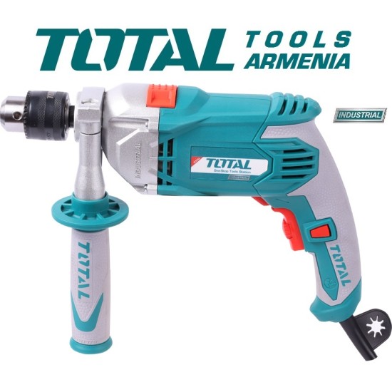 Electric Impact Drill / 1010 W / 0–2800 rpm / 13 mm / 44800 bpm / INDUSTRIAL Electric Impact Drill / 1010 W / 0–2800 rpm / 13 mm / 44800 bpm / INDUSTRIAL
