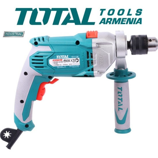 Electric Impact Drill / 1010 W / 0–2800 rpm / 13 mm / 44800 bpm / INDUSTRIAL Electric Impact Drill / 1010 W / 0–2800 rpm / 13 mm / 44800 bpm / INDUSTRIAL