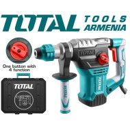 Electric Rotary Hammer/SDS Plus/1500 W/5,5 J/Metal cover