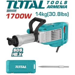 Electric Demolition Breaker / SDS HEX / 1700 W / 50 J / INDUSTRIAL