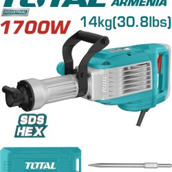 Electric Demolition Breaker / SDS HEX / 1700 W / 50 J / INDUSTRIAL
