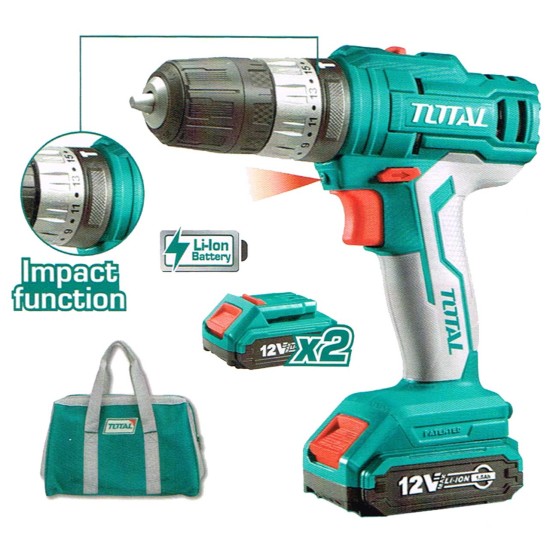 Cordless Impact Drill- Screwdriver 12V/1,5A/ 25 Nm +1 battery Cordless Impact Drill- Screwdriver 12V/1,5A/ 25 Nm +1 battery