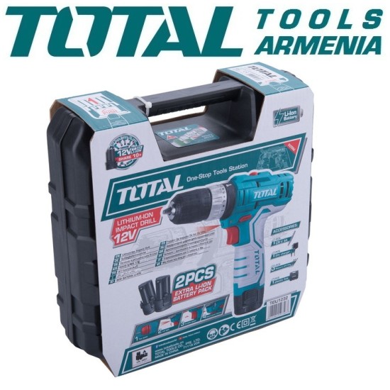 Cordless Impact Drill- Screwdriver /S-12V / 1.5A / 20Nm /+1 Battery Cordless Impact Drill- Screwdriver /S-12V / 1.5A / 20Nm /+1 Battery
