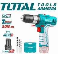Rechargeable impact screwdriver 12V/20 Nm