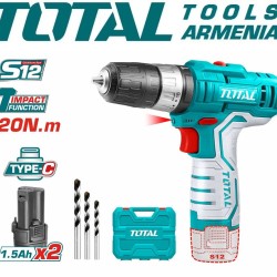 Rechargeable impact screwdriver 12V/20 Nm