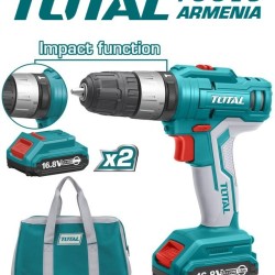 Cordless Impact Drill- Screwdriver 16,8V/1,5A/28Nm  +1 battery