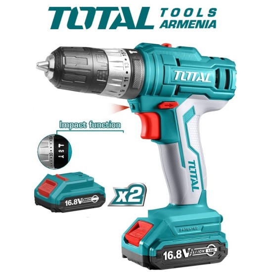Cordless Impact Drill- Screwdriver 16,8V/1,5A/28Nm +1 battery Cordless Impact Drill- Screwdriver 16,8V/1,5A/28Nm +1 battery