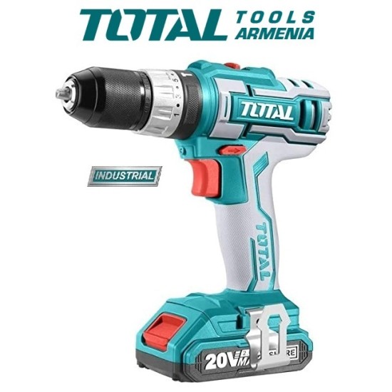 Cordless Impact Drill- Screwdriver / 20V / 2A / 55Nm /+1 Battery / INDUSTRIAL Cordless Impact Drill- Screwdriver / 20V / 2A / 55Nm /+1 Battery / INDUSTRIAL