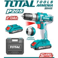 Cordless impact screwdriver 20V 2Ah
