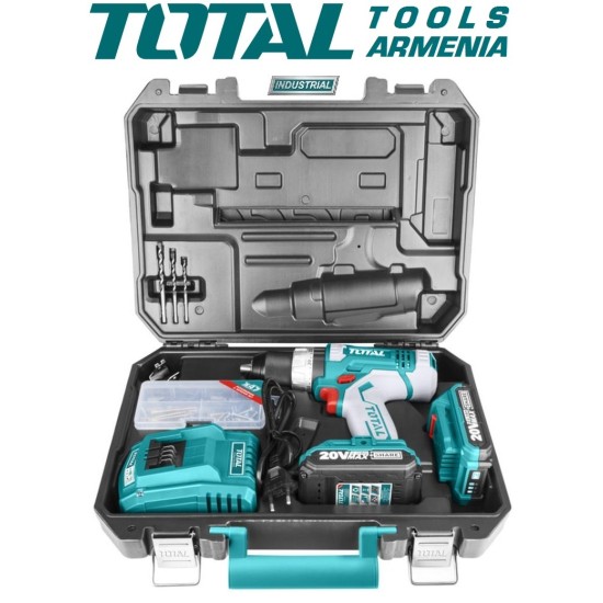 Cordless Impact Drill- Screwdriver / 20V / 2A / 55Nm /+1 Battery / INDUSTRIAL Cordless Impact Drill- Screwdriver / 20V / 2A / 55Nm /+1 Battery / INDUSTRIAL