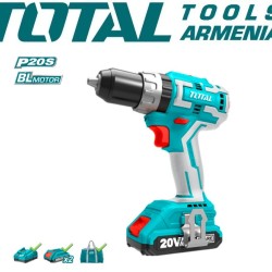 Cordless Impact Drill- Screwdriver / 20V / 2A / 60Nm / + 2 Battery