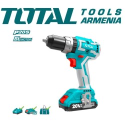 Cordless Impact Drill- Screwdriver / 20V / 2A / 60Nm / + 2 Battery