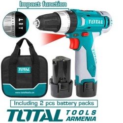 Cordless Impact Drill- Screwdriver 12V/1,5A/20Nm +1 battery
