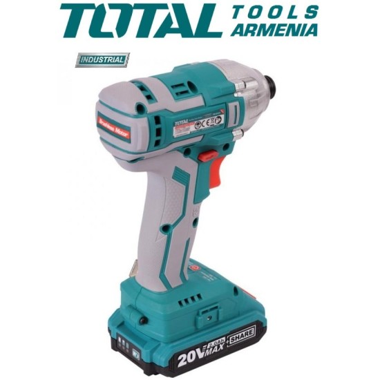 Cordless Impact Drill- Screwdriver 20V/2A/170 Nm / +1 battery / INDUSTRIAL Cordless Impact Drill- Screwdriver 20V/2A/170 Nm / +1 battery / INDUSTRIAL